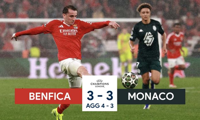 Benfica vs Monaco Match Results